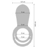 Xocoon Cockring avec étui vibrant Vibrator Green 10 x 2.8cm